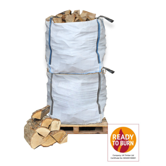 Large Bulk Bag of Kiln-Dried Mixed Hardwood Firewood