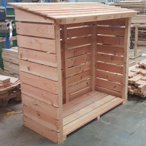 Deluxe Heavy Duty English Larch/Douglas Fir Log Store