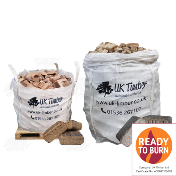 Bulk Bags of Ecofire HotBrix Hardwood Briquettes